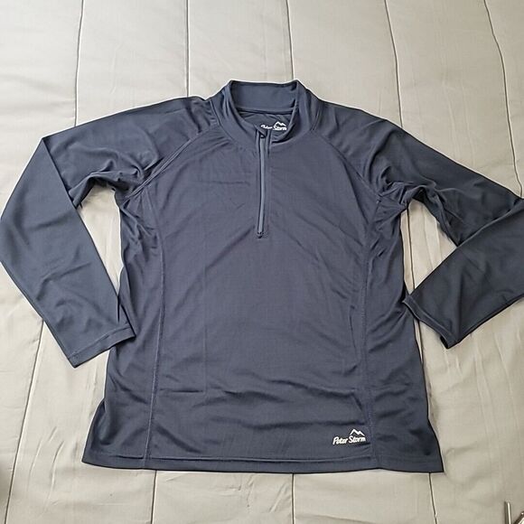 Peter Storm Balance Longsleeve Baselayer 1/4 Zip Womens Athleisure Blue Size‎ 14 - Picture 1 of 9